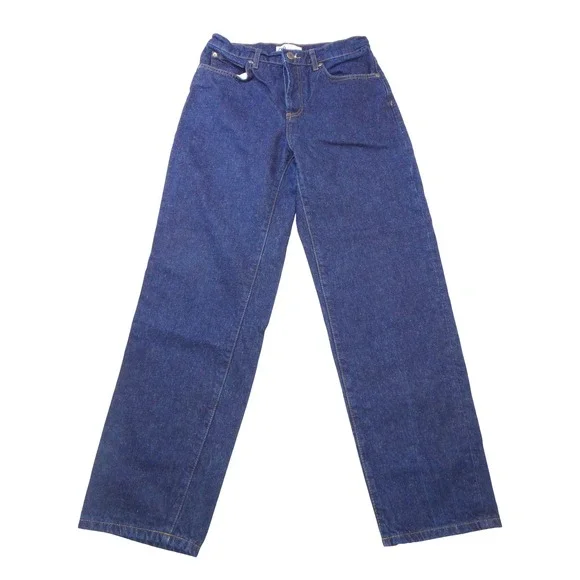 Zara Womens High Rise Straight Leg Jeans Dark Indigo Blue Size 6 MEX 28 - Picture 1 of 6